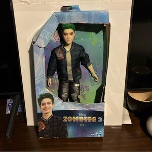 Disney Zombies 3 Zed Fashion Doll 12" Zombie Doll with Green Hair, Outfit, Shoes